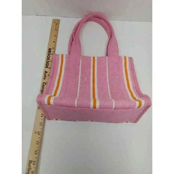 J. Crew Small Canvas Striped Tote Bag - Picture 3 of 6